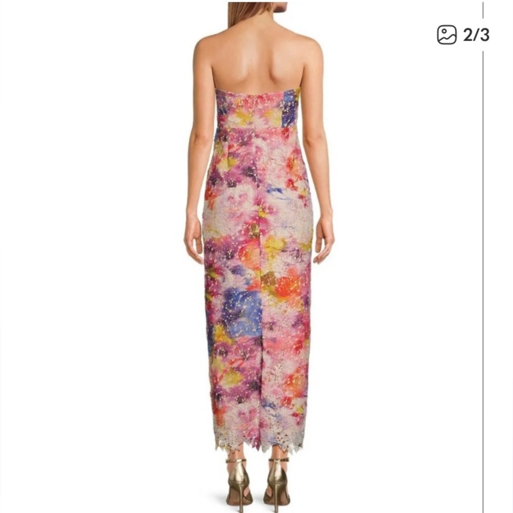 Badgley Mischka Colorful Sleeveless Gown - Picture 2 of 10